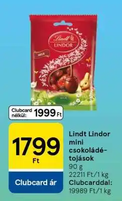 Tesco Lindt Lindor mini csokoládétojások ajánlat