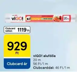 Tesco viGO! alufólia ajánlat
