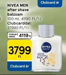 Tesco NIVEA MEN after shave balzsam ajánlat