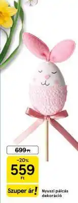 Tesco Nyuszi pálcás dekoráció ajánlat