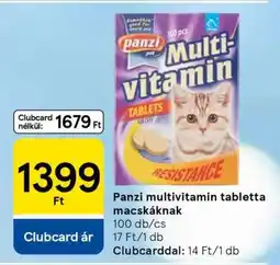 Tesco Panzi multivitamin tabletta macskáknak ajánlat
