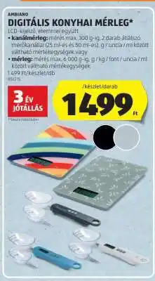 ALDI Ambiano Digitális Konyhai Mérleg ajánlat