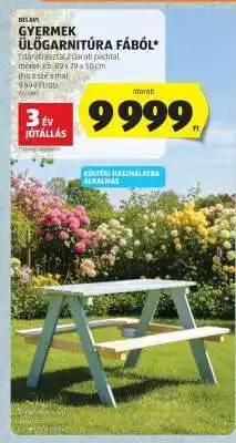 ALDI BELAVI Gyermek ülőgarnitúra fából ajánlat