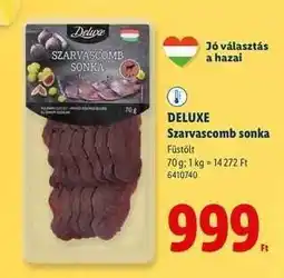 Lidl DELUXE Szarvascomb sonka ajánlat