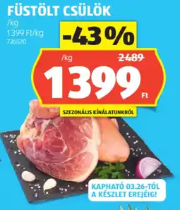 ALDI Füstölt csülök ajánlat