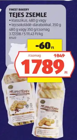 ALDI Finest Bakery Tejes zsemle ajánlat