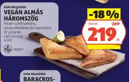 ALDI Azon Melegében Vegán almás háromszög ajánlat