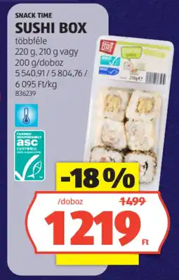 ALDI Snack Time Sushi Box ajánlat