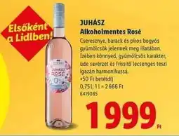 Lidl JUHÁSZ Alkoholmentes Rosé ajánlat