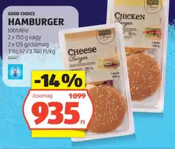 ALDI Good Choice Hamburger ajánlat