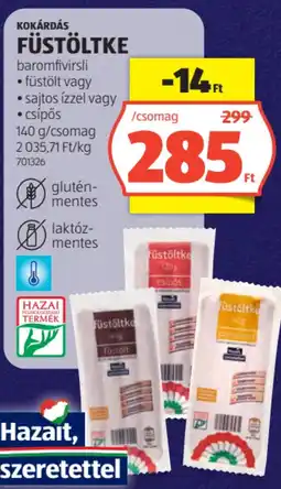 ALDI Kokárdás Füstöltke ajánlat