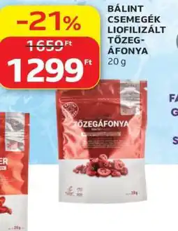 Auchan Bálint Csemegék Liofilizált Tőzegáfonya ajánlat