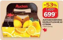 Auchan Auchan Kedvenc Kezeletlen Héjú Citrom ajánlat
