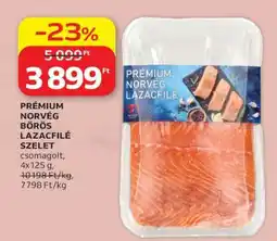 Auchan PRÉMIUM NORVÉG BŐRÖS LAZACFILÉ SZELET ajánlat