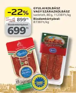 Auchan Gyulai Kolbász vagy Szárazkolbász ajánlat