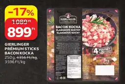 Auchan GIERLINGER PREMIUM STICKS BACON KOCKA ajánlat