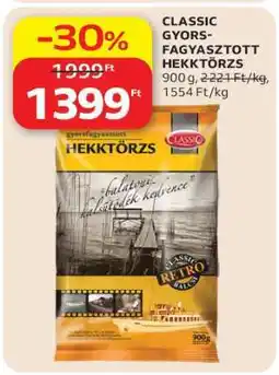 Auchan CLASSIC GYORS-FAGYASZTOTT HEKKTÖRZS ajánlat