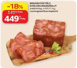 Auchan Bogádi Füstölt Nyelves Disznósajt ajánlat