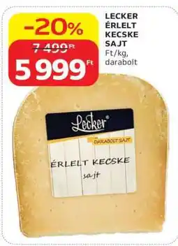 Auchan LECKER ÉRLELT KECSKE SAJT ajánlat