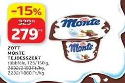 Auchan Zott Monte Tejdesszert ajánlat