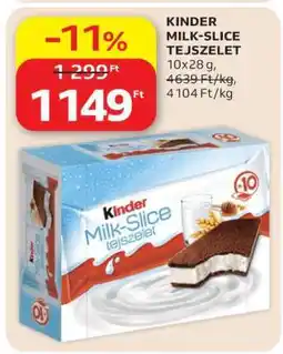 Auchan KINDER MILK SLICE TEJSZELET ajánlat