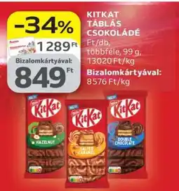 Auchan KitKat táblás csokoládé ajánlat