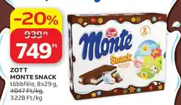 Auchan ZOTT Monte snack ajánlat