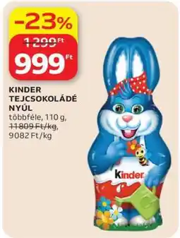 Auchan KINDER TEJCSOKOLÁDÉ NYÚL ajánlat