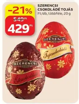 Auchan Szerencsi Csokoládé Tojás ajánlat