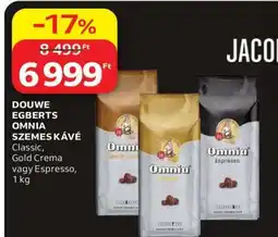 Auchan Douwe Egberts Omnia Szemes Kávé ajánlat