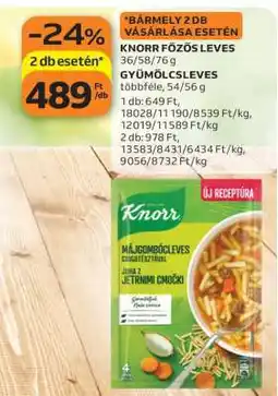 Auchan Knorr Főzős Leves ajánlat