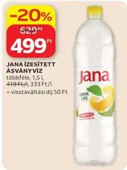 Auchan Jana ízesített ásványvíz ajánlat
