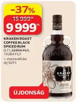 Auchan KRAKEN ROAST COFFEE BLACK SPICED RUM ajánlat