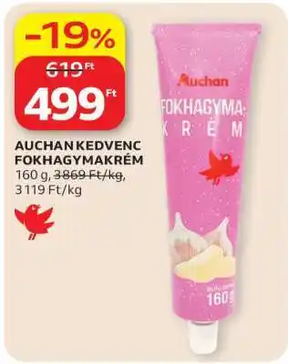 Auchan AUCHAN KEDVENC FOKHAGYMAKRÉM ajánlat