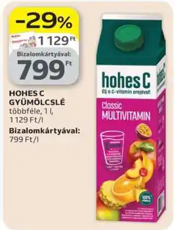 Auchan Hohes C Gyümölcslé ajánlat