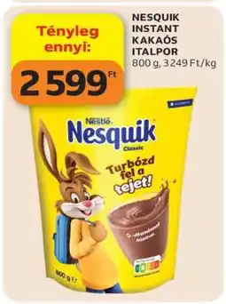 Auchan NESQUIK INSTANT KAKAÓS ITALPOR ajánlat