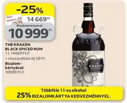 Auchan The Kraken Black Spiced Rum ajánlat