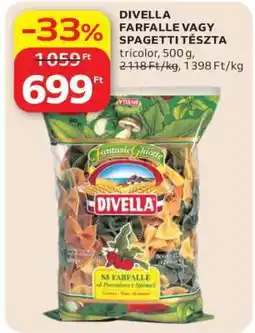 Auchan DIVELLA FARFALLE VAGY SPAGETTI TÉSZTA ajánlat