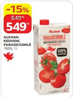 Auchan Auchan Kedvenc Paradicsomlé ajánlat