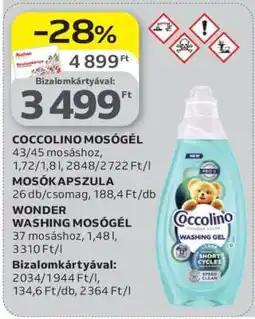 Auchan Coccolino Mosógél ajánlat