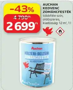 Auchan AUCHAN KEDVENC ZOMÁNCFESTÉK ajánlat