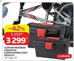 Auchan CURVER HERObox műanyag szerszámosláda-készlet ajánlat