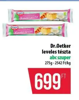 Coop Dr. Oetker Leveles tészta ajánlat