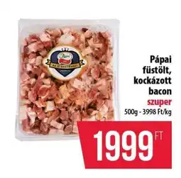 Coop Pápai füstölt, kockázott bacon ajánlat