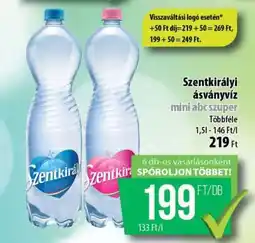 Coop SZENTKIRÁLYI Ásványvíz ajánlat