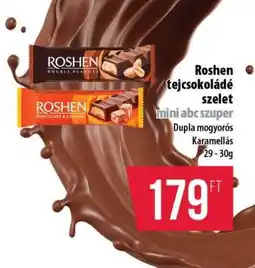 Coop Roshen tejcsokoládé szelet mini abc szuper ajánlat