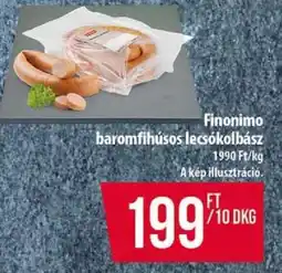 Coop Finonimo baromfihúsos lecsókolbász ajánlat