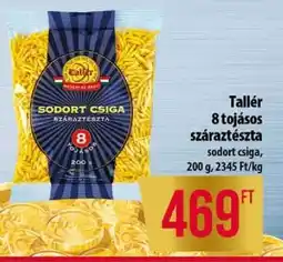 Coop Tallér 8 tojásos száraztészta ajánlat