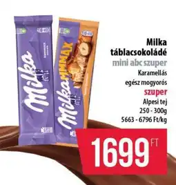 Coop Milka táblacsokoládé ajánlat