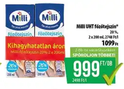 Coop Milli UHT Főzőtejszín ajánlat